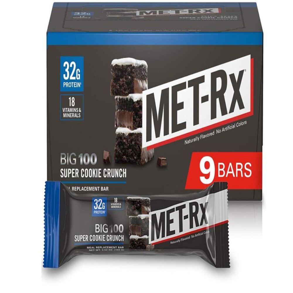 MET-Rx Big 100 Protein Bar, Meal Replacement Bar